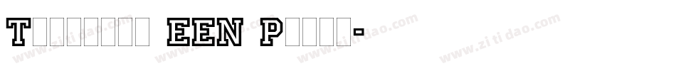 Trumania EEN Plain字体转换